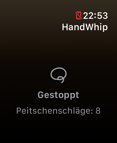 HandWhip gestoppt